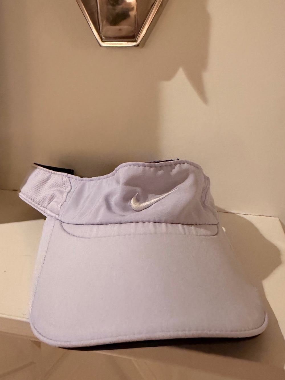 Nike Women's Light Purple Visor with Embroidered Swoosh